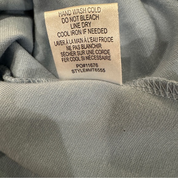 BOBEAU NORDSTROM | Powder Blue Mock Neck Sleeveless Tank Top Size XS - Picture 7 of 10